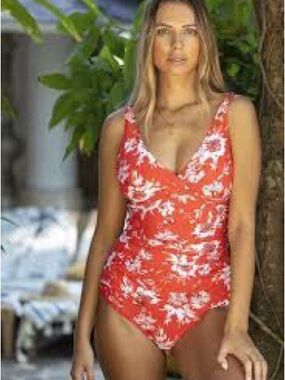 NipTuck Swim one piece tropical floral light padded swimsuit 8